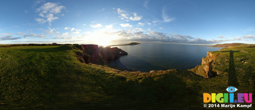 FZ010333-83 Panorama Worms head, Rhossili